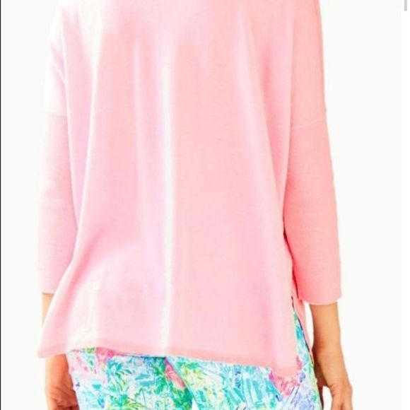 NWT’s Pink Cool knit Lily Pulitzer long sleeve top Cobo Sweater size XS - Picture 3 of 8